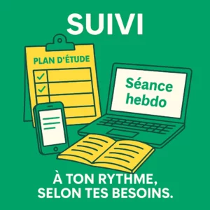 Suivi personnalisé en statistiques avec plan d’étude et séances hebdomadaires adaptées aux besoins des étudiants