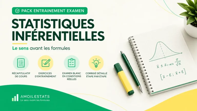 Pack entraînement Examen — Statistiques inférentielles